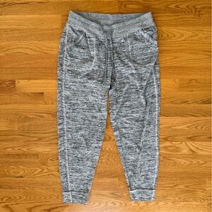 Athleta Gray Marled Knit Joggers